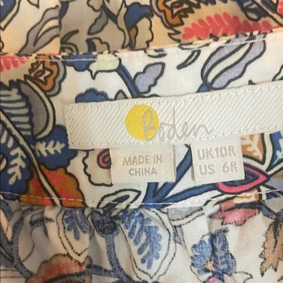 BODEN tiered SKIRT US 6 floral Multicolor EC - Picture 3 of 8